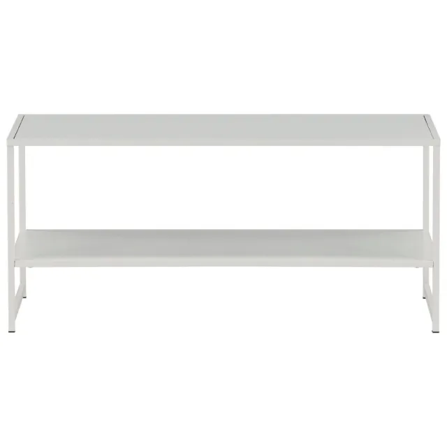 QUVIO Bijzettafel Wit - Scandinavisch Design - Praktische Opbergruimte