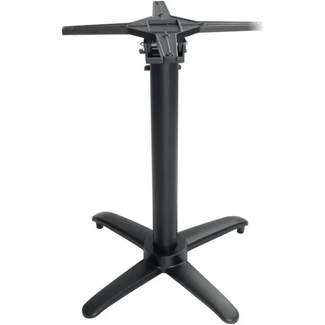 Bolero opklapbare aluminium tafelpoot zwart