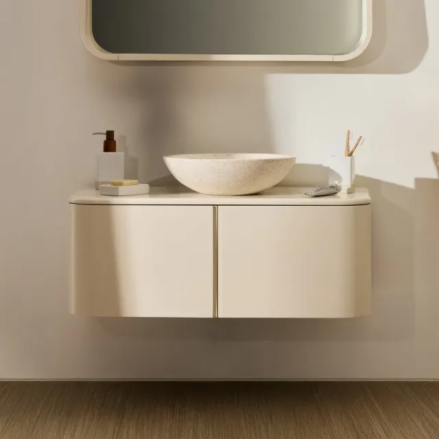 Kave Home Salaya badkamermeubel beige, foto 2