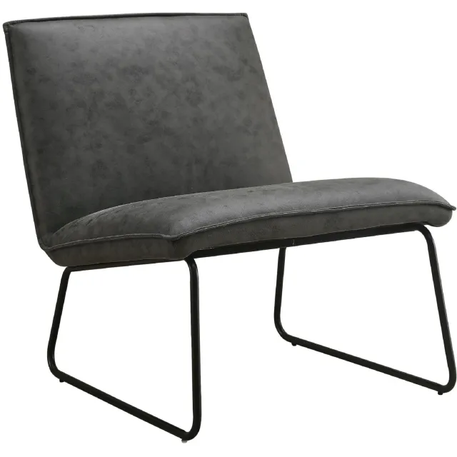 Nest of Nora Fauteuil Lokan - Relaxstoel Loungestoel - Antraciet microleder