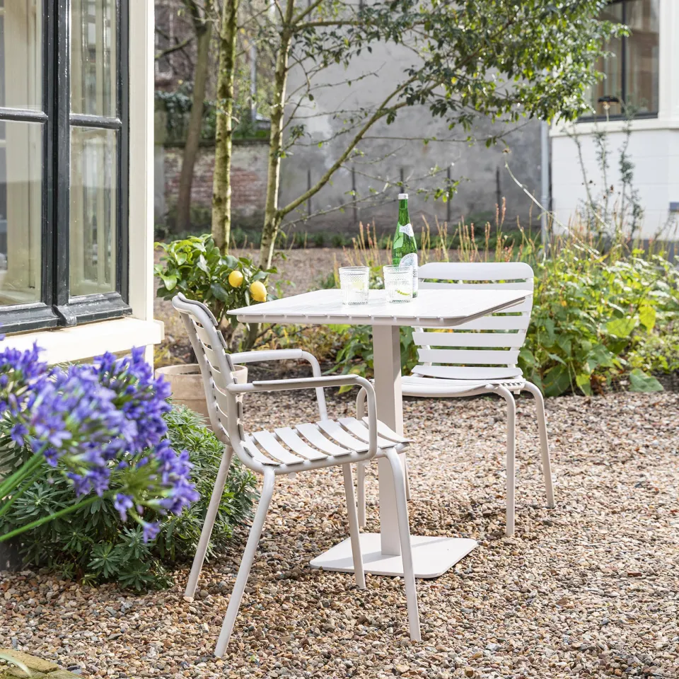 Zuiver bistro tuintafel Vondel (71x71 cm) wit, foto 2