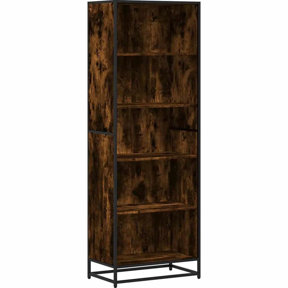 vidaXL Boekenkast 60x35x170,5 cm bewerkt hout gerookt eikenkleurig, foto 3