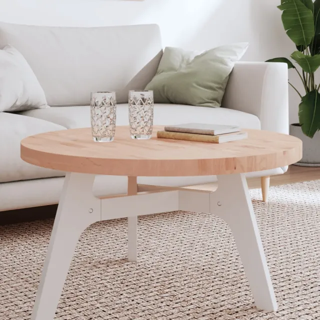 vidaXL Tafelblad rond Ø80x4 cm massief beukenhout bruin, foto 2