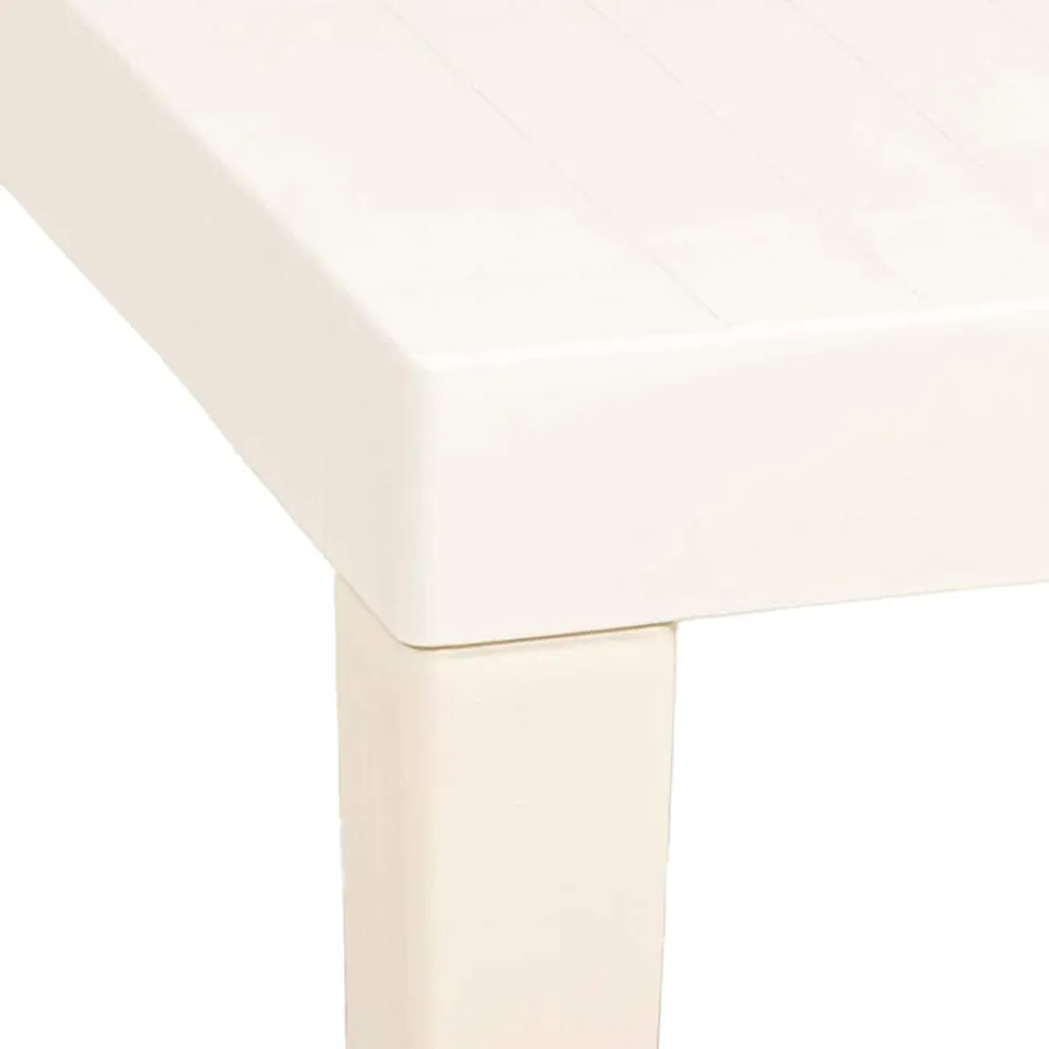 vidaXL Tuintafel 79x65x72 cm kunststof wit, foto 4