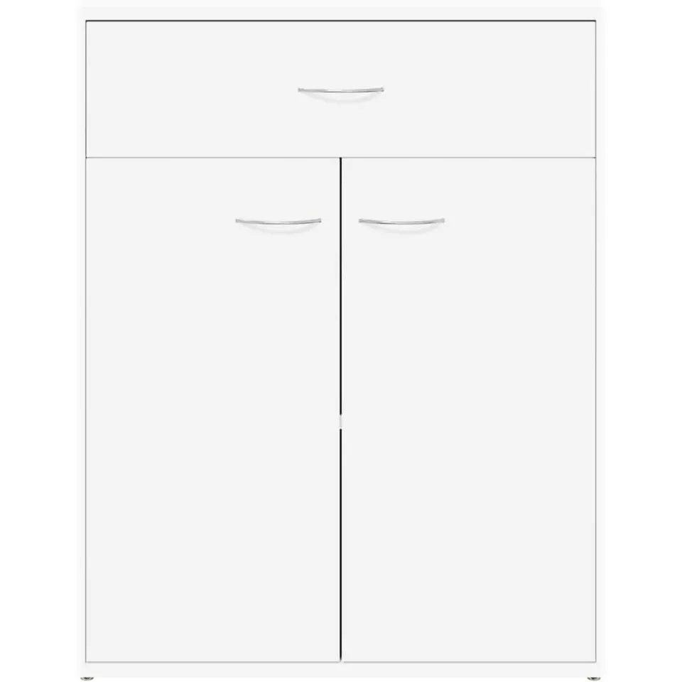 vidaXL Dressoir 60x30x75 cm bewerkt hout wit, foto 4