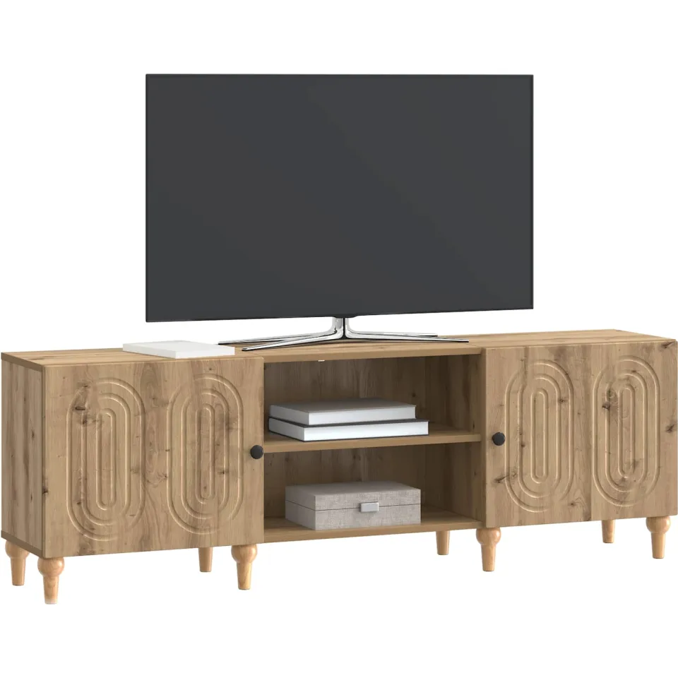vidaXL TV-kast 150 x 31 x 50 cm Artisanaal eiken Bewerkt hout, foto 3