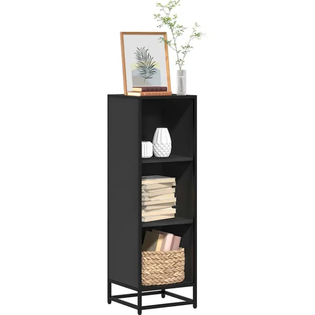vidaXL Boekenkast 33,5x33x107,5 cm bewerkt hout zwart, foto 2