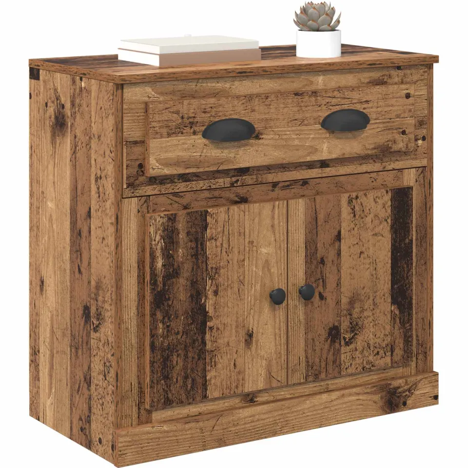 vidaXL Highboard Oud Hout 70 x 35,5 x 67,5 cm Bewerkt hout Bruin