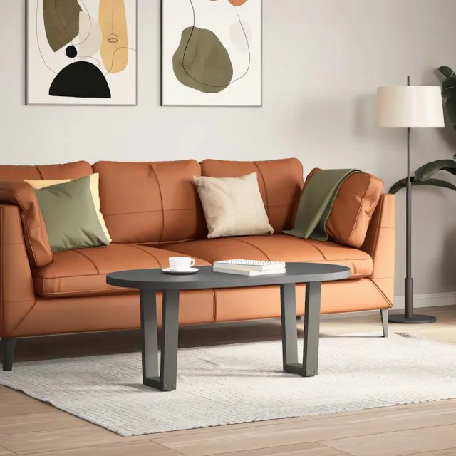 vidaXL Salontafelpoten 2 st V-vormig 28x(42-43,3) cm staal naturel Bruin