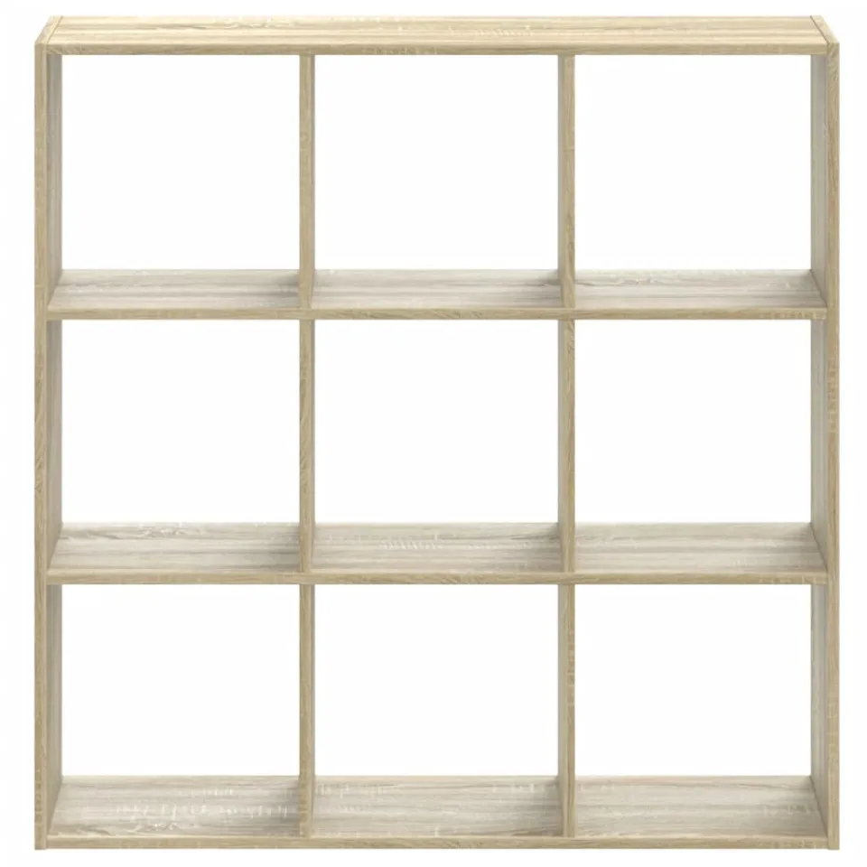 vidaXL Boekenkast 102x32x102 cm bewerkt hout sonoma eikenkleurig, foto 3