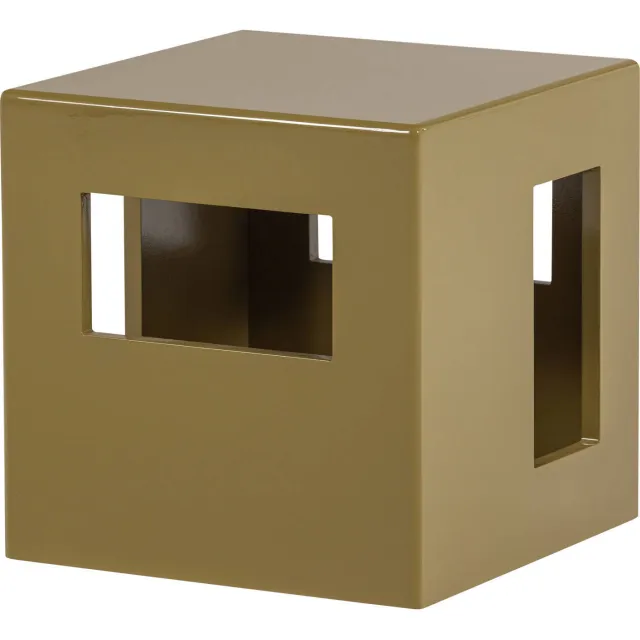 vtwonen Modern bijzettafel vierkant goudkleurig, foto 2