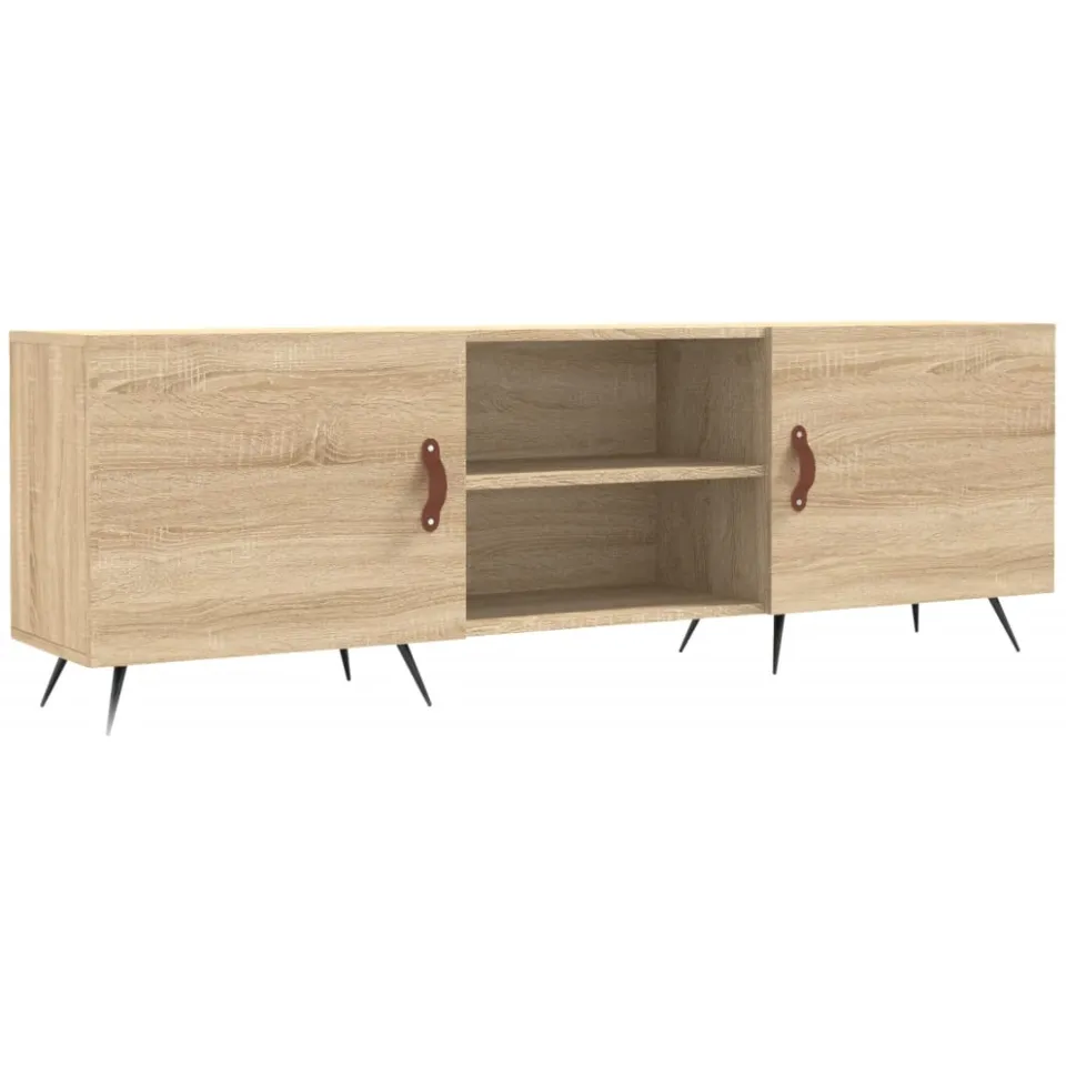 vidaXL Tv-meubel 150x30x50 cm bewerkt hout sonoma eikenkleurig, foto 3