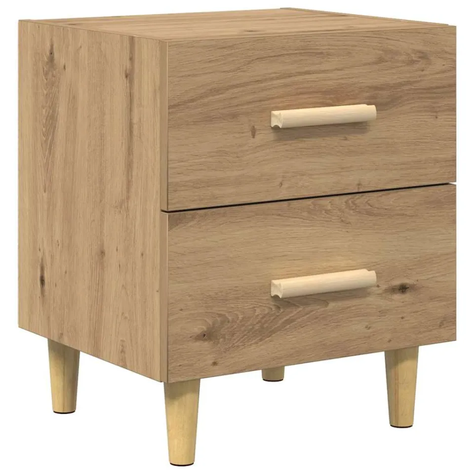 vidaXL Bed kast Artisan Eiken 40 x 35 x 47.5cm Bewerkt hout, foto 3