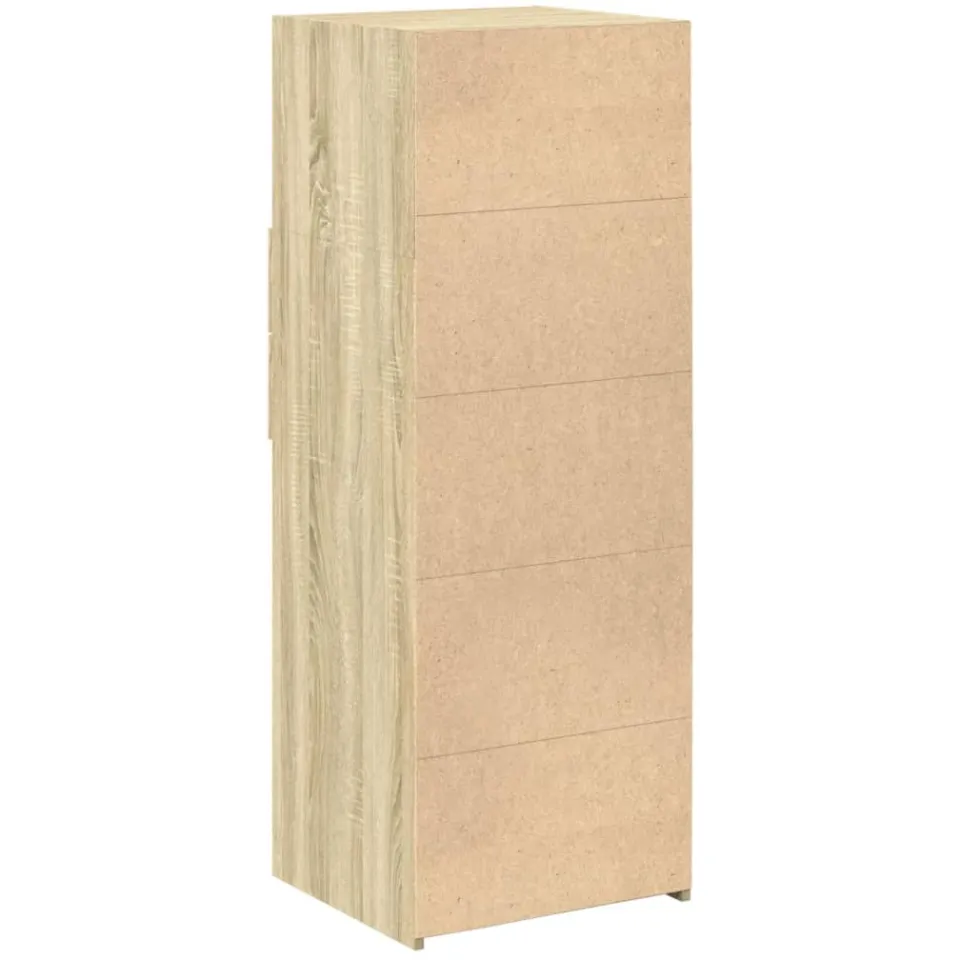 vidaXL Hoge kast 45x42,5x124 cm bewerkt hout sonoma eikenkleurig, foto 4