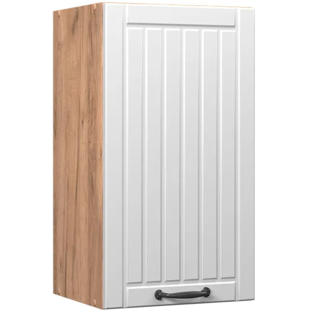 Vicco Fame-Line Hangkast – 40 cm Wit Landhuis Wit landelijk/Goudkleurig Eiken