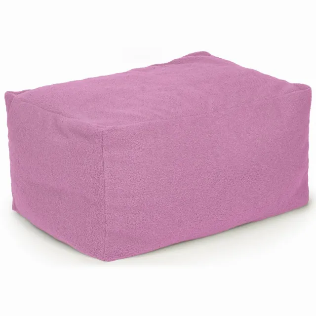 Drop & Sit POEF FIJNE TEDDY 75x50x45 PINK poef teddy fijn75x50x45