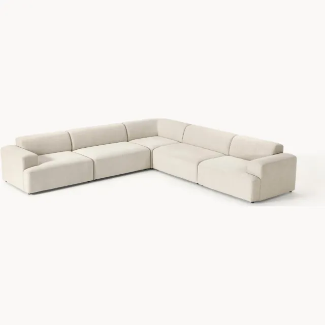 Westwing Collection XL hoekbank Melva Beige
