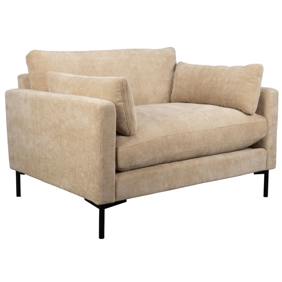 Zuiver fauteuil Summer Loveseat Sand met armleuningen - naturel, foto 3