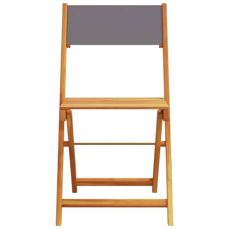 vidaXL 3-delige Bistroset stof en massief hout antracietkleurig, foto 4