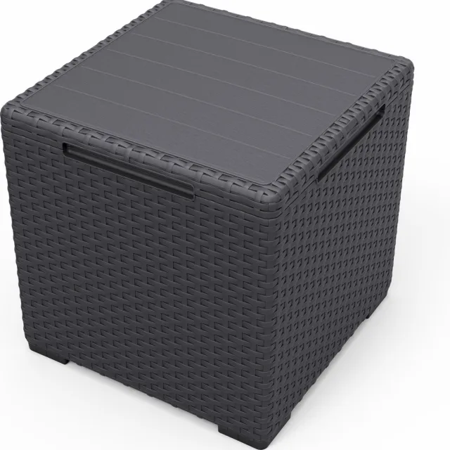 Keter Vigo Opbergtafel - 37x37x37 cm - Antraciet Grijs