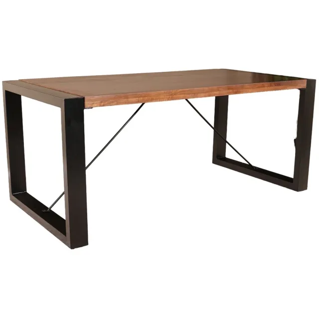 Lizzely Garden & Living Eettafel rechthoekig mangohout Jonas 180cm duurzaam mango tafel eetkamertafel hout Bruin