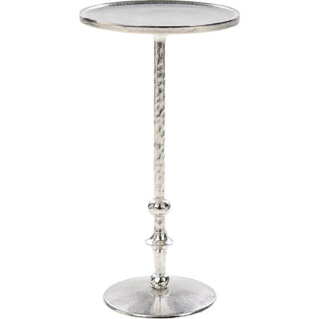 Beliani MEDA - Bijzettafel - Zilver - Aluminium