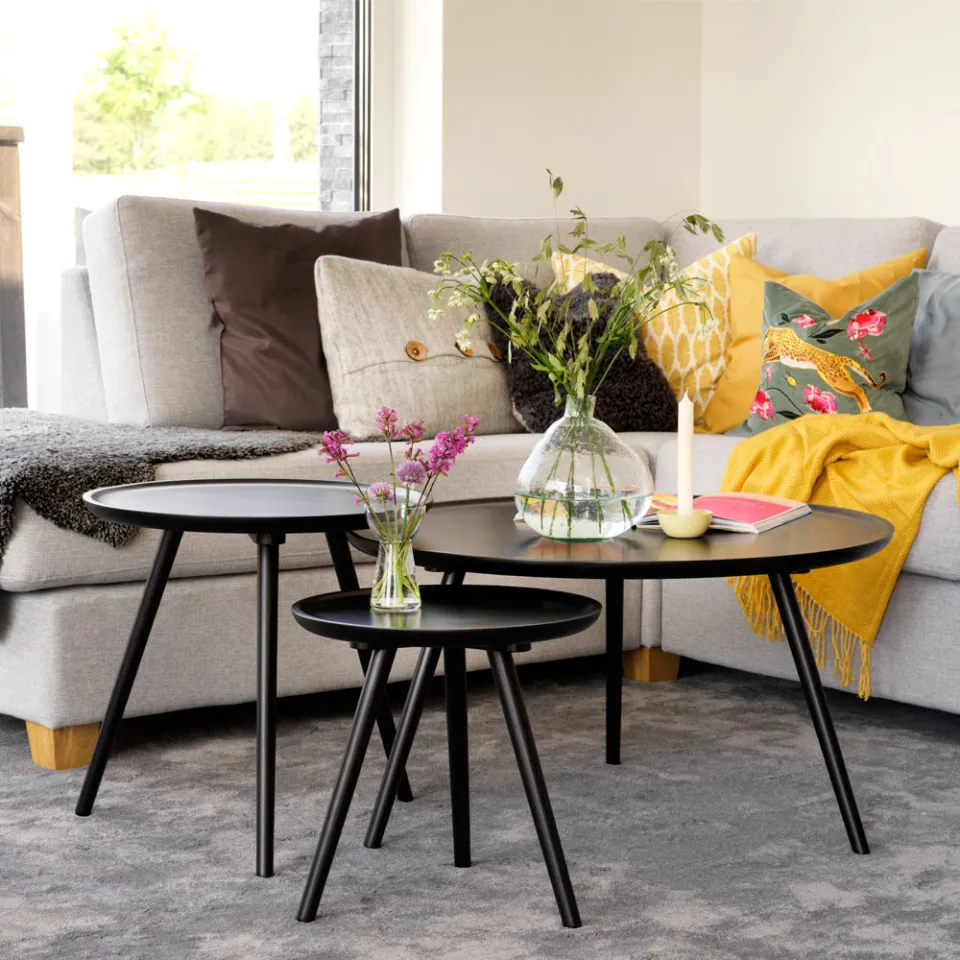 Rowico Home Daisy houten salontafel zwart - Ø 55 cm, foto 2