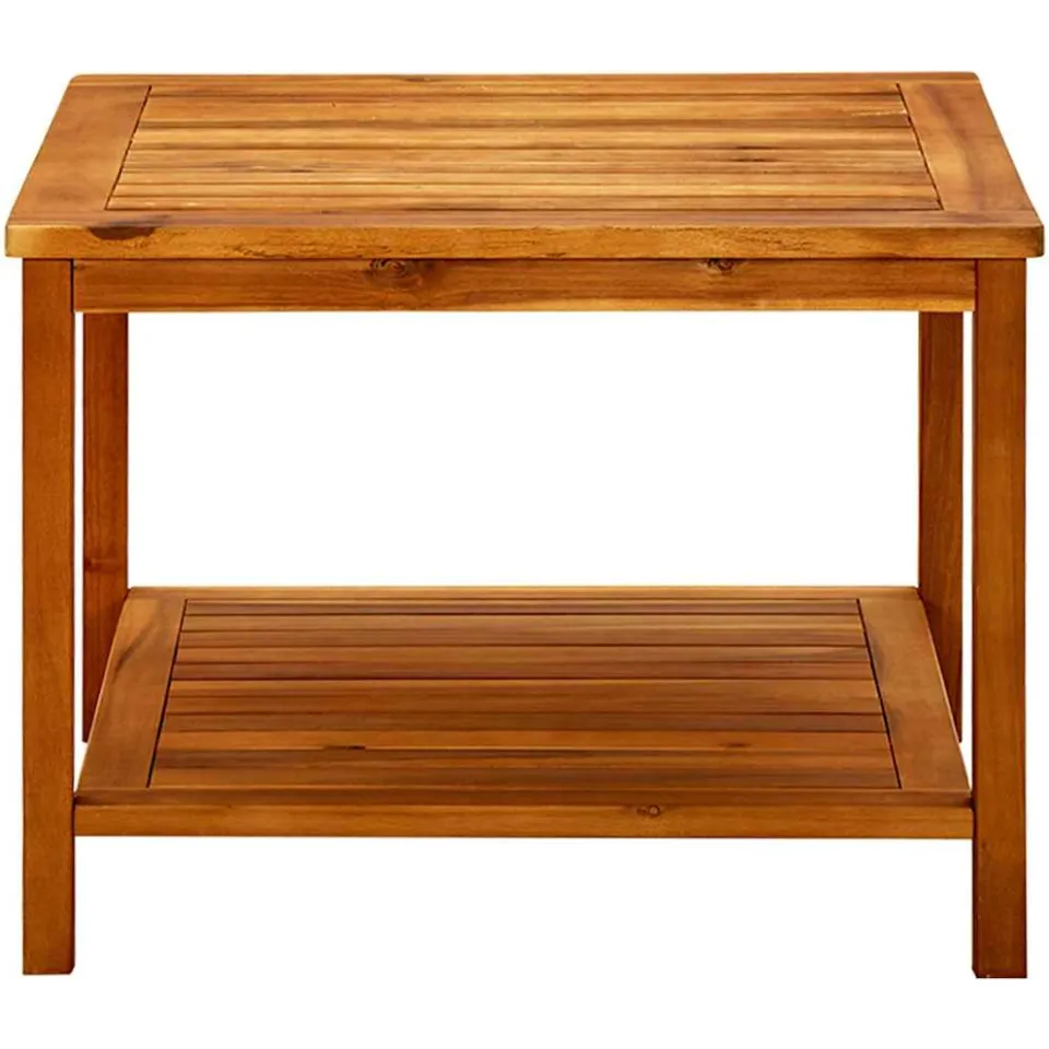 vidaXL Salontafel 60x60x45 cm massief acaciahout Bruin