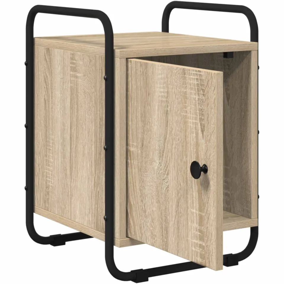 vidaXL Nachtkastje Sonoma Eiken 35 x 36.5 x 50 cm Bewerkt hout, foto 4