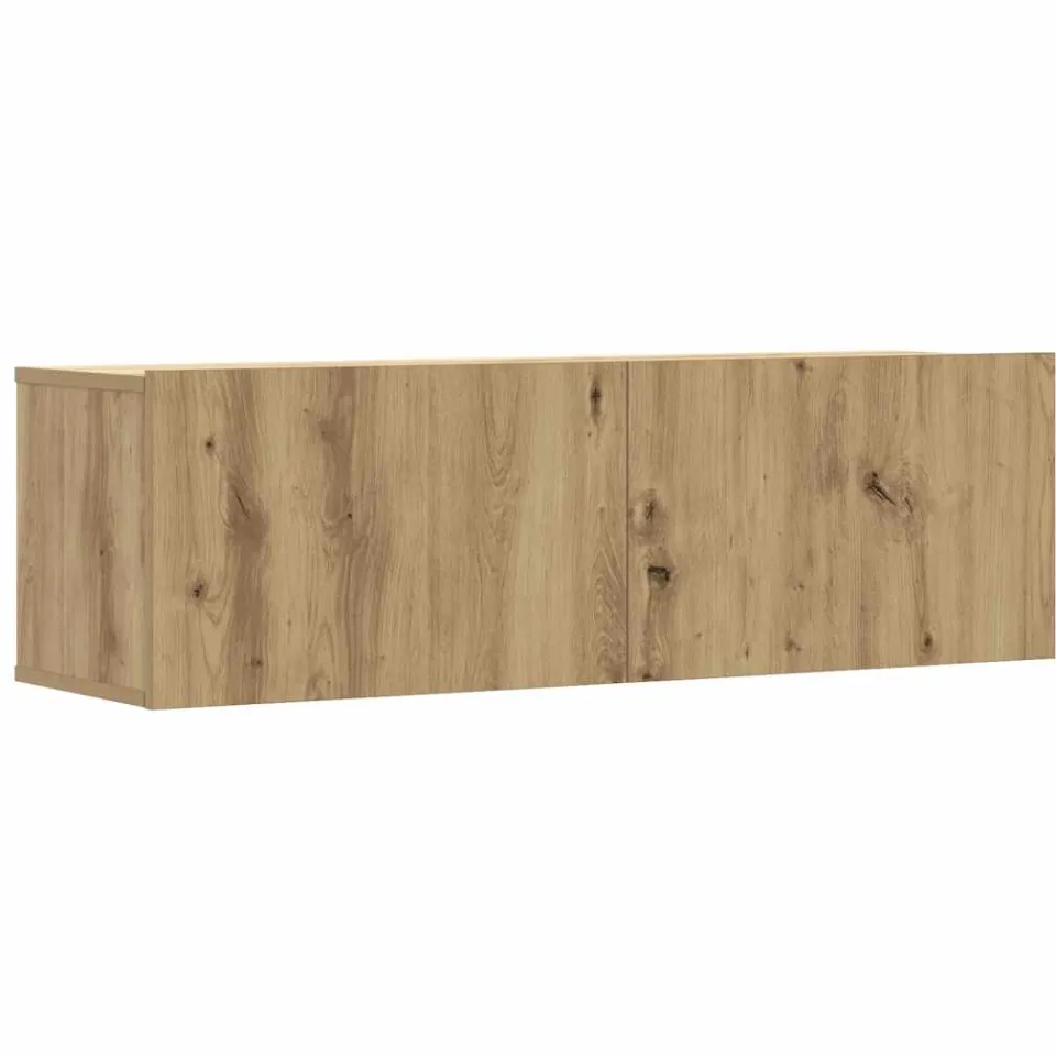 vidaXL 6-delig Tv-meubelset wandmontage bewerkt hout artisanaal eiken, foto 3