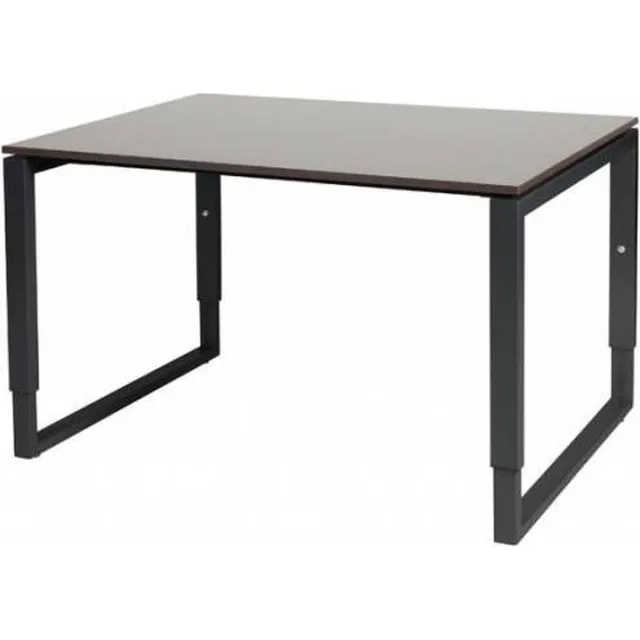 Schaffenburg Verstelbaar Bureau - Plus 120x90 logan - zwart frame Zwart (RAL9005)/Logan eiken