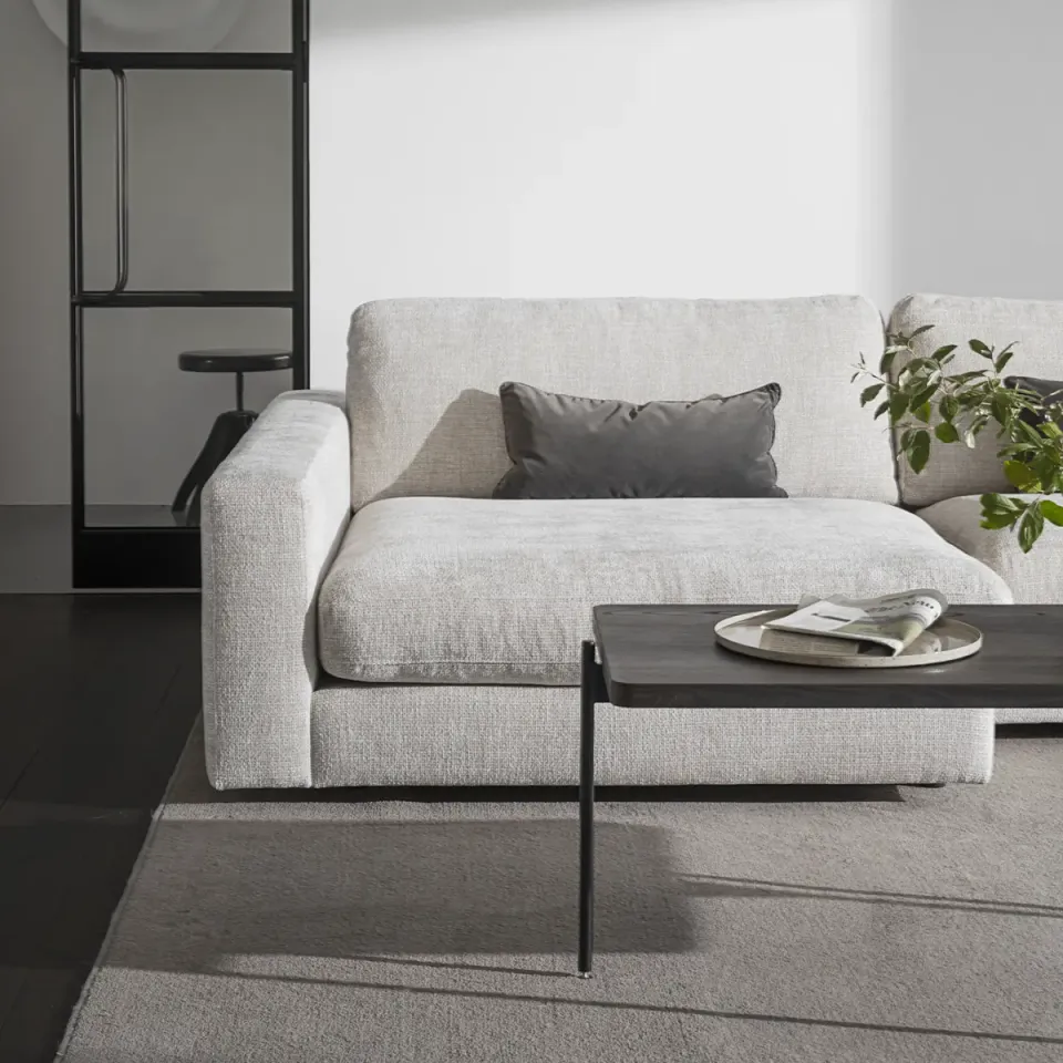 Rowico Home Duncan modulaire chaise longue lichtgrijs/beige - links - 129 cm, foto 3