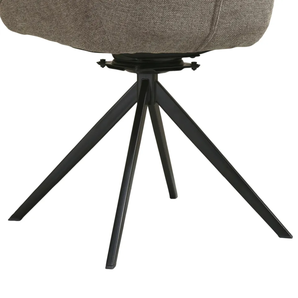NOUS Living Loren eetkamerstoel taupe, foto 6