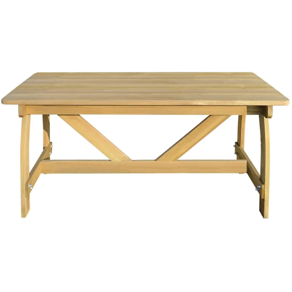 vidaXL Tuintafel 150x74x75 cm geïmpregneerd grenenhout bruin, foto 2