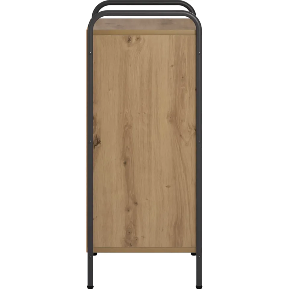 vidaXL Boekenkast 55,5 x 33 x 174 cm Bewerkt hout Artisanaal eiken, foto 4