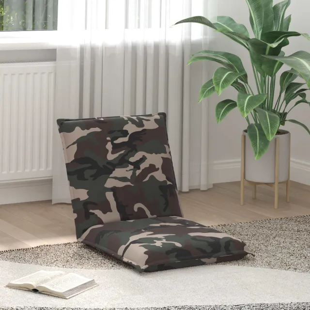 vidaXL Verstelbare vlo stoelen Leger Stof groen, foto 2
