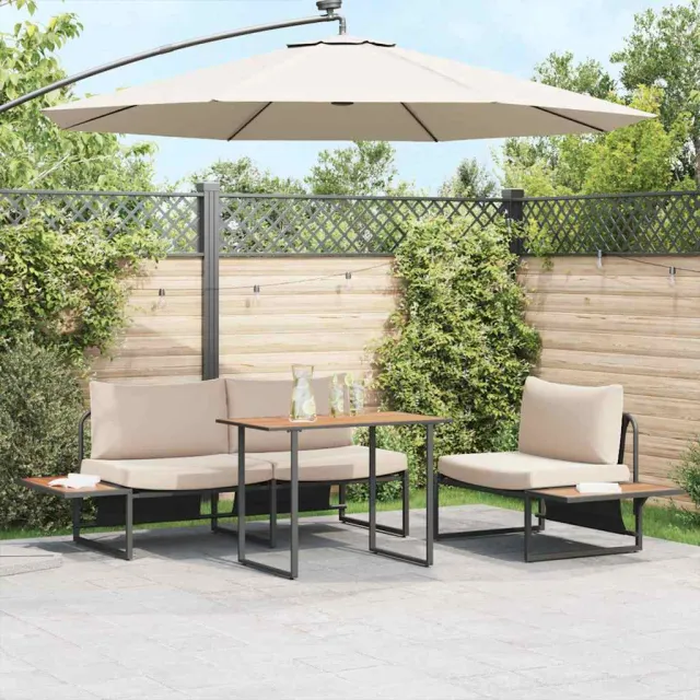vidaXL Tuinstafel Bruin 100 x 55 x 70 cm Hout, foto 2