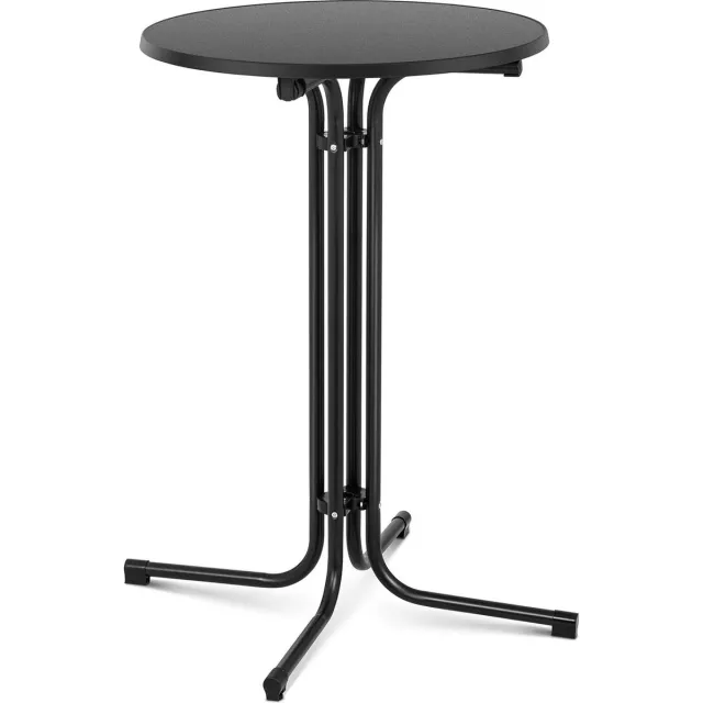 Royal Catering Bartafel - Ø 70 cm - vouwbaar - zwart - Royal Catering