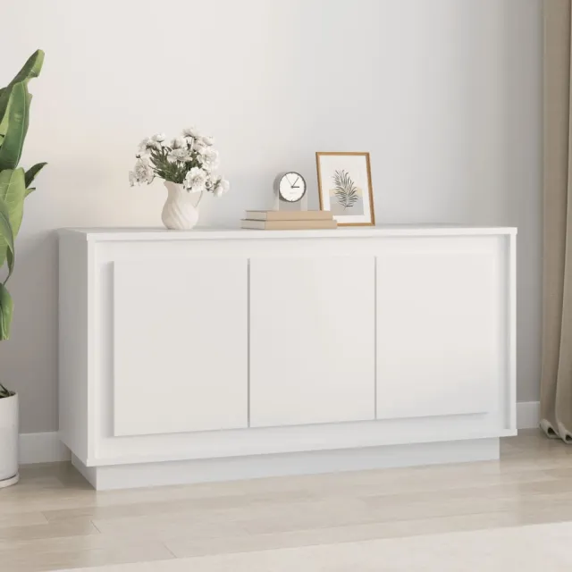 vidaXL Dressoir 102x35x55 cm bewerkt hout wit