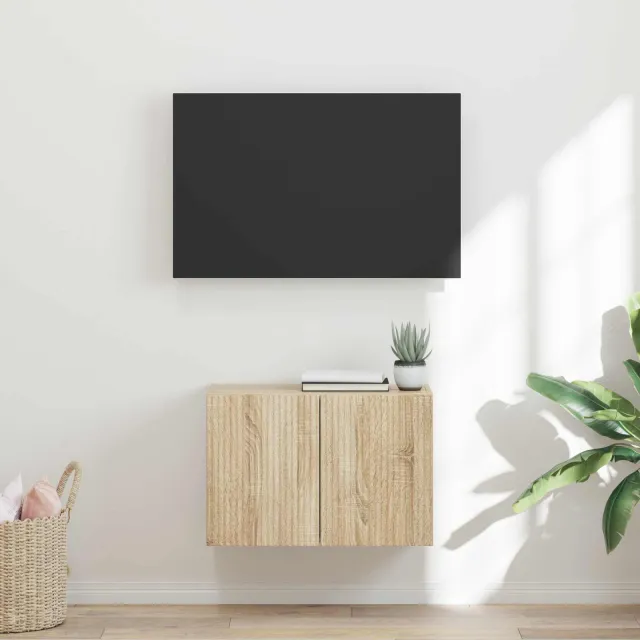 vidaXL TV-wandkast 59,5 x 31 x 40 cm Sonoma Eiken Bewerkt hout Bruin