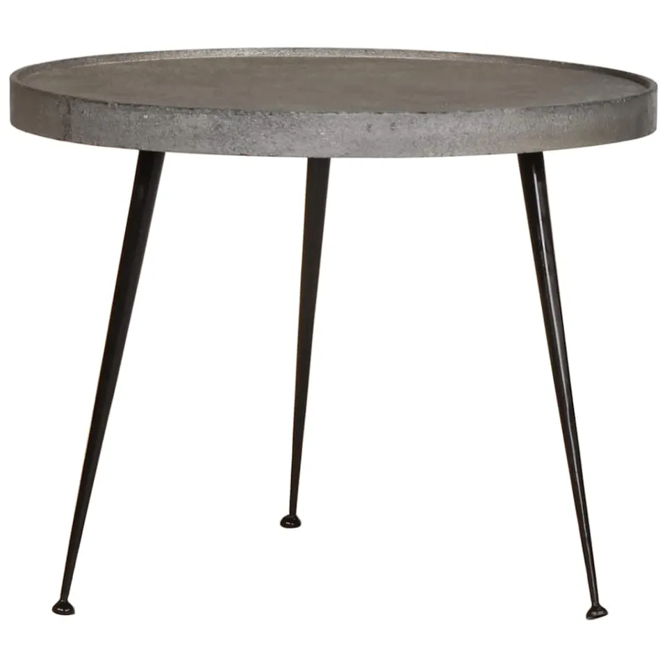 vidaXL Salontafel 3 stuks zilverkleurig bewerkt hout, foto 3