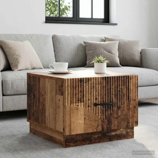 vidaXL Salontafel Oud hout 49 x 50 x 37 cm Bewerkt hout bruin, foto 2