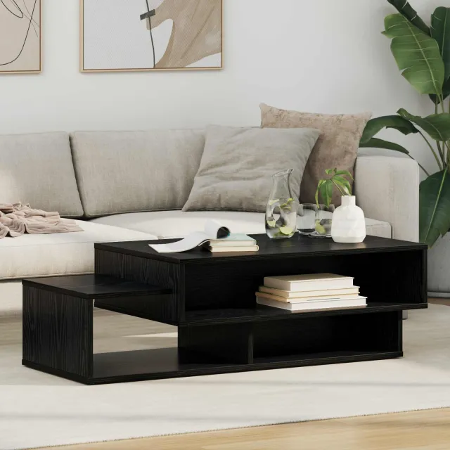 vidaXL Salontafel Gerookt eiken 105 x 50 x 32,5 cm Bewerkt hout Bruin