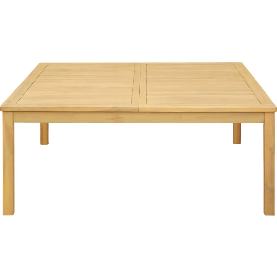 vidaXL Salontafel Licht acacia 110 x 110 x 45 cm Massief Acaciahout Bruin