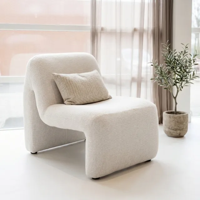 DÉJA Living Fauteuil Jade - Stof - Off-White