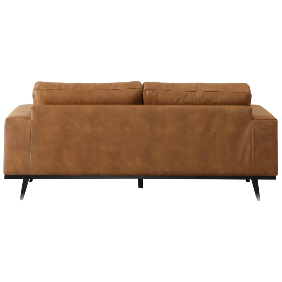 NOUS Living leren 2-zitsbank Torino - cognac, foto 4