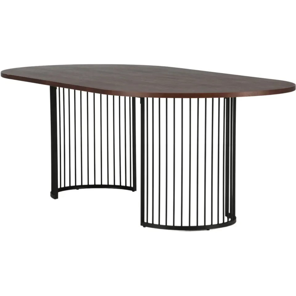 Nohr Emmauel ovale eettafel walnoot, foto 6