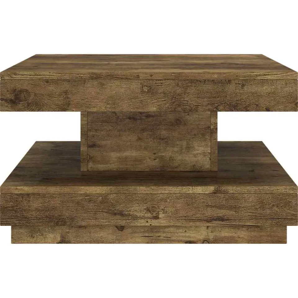 vidaXL Salontafel 60x60x35 cm MDF donkerbruin