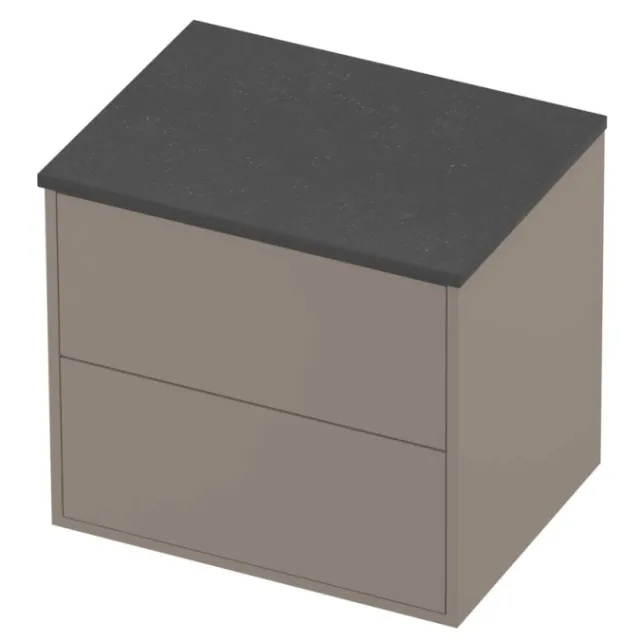 Proline Deck Badmeubelset Hardsteen Voor Grepen Symmetrisch 60x46x54 cm Blue Stone Clay Beige