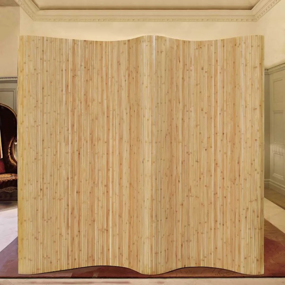 vidaXL Kamerscherm breedte 250 cm hoogte 165 cm bamboe natuurlijk beige, foto 3